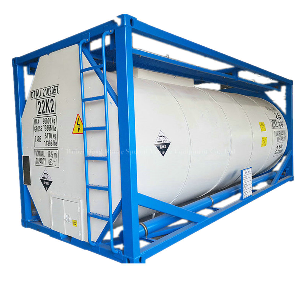 ISO Standard 20FT T7 T14 LDPE PTFE Lined Tank Containers for Chemical